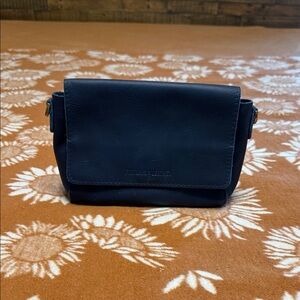 Portland Leather Navy Crossbody Bag - Great Condition!
